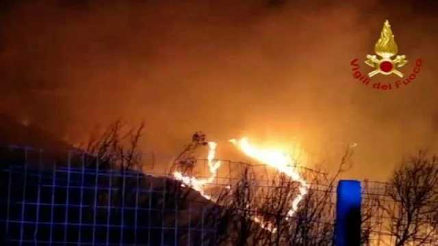 Incendi Palermo Avvolta Dalle Fiamme Il Fuoco Vicino Alle Abitazioni